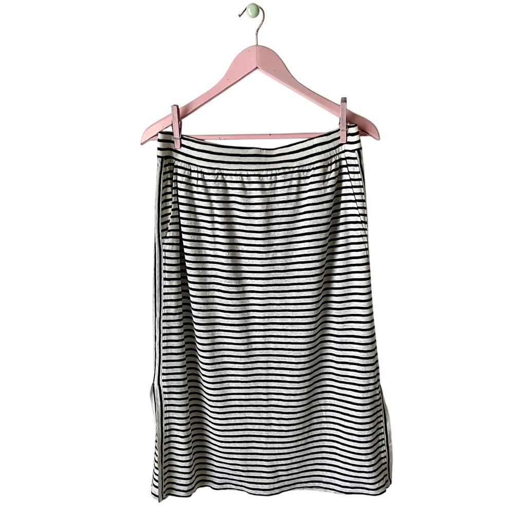 Eileen Fisher Linen Striped Skirt